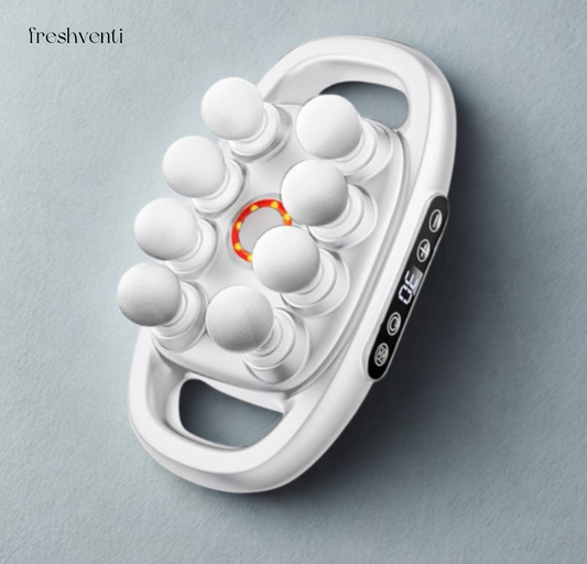 Knetix -Massagegerät mit 8 Aufsätzen